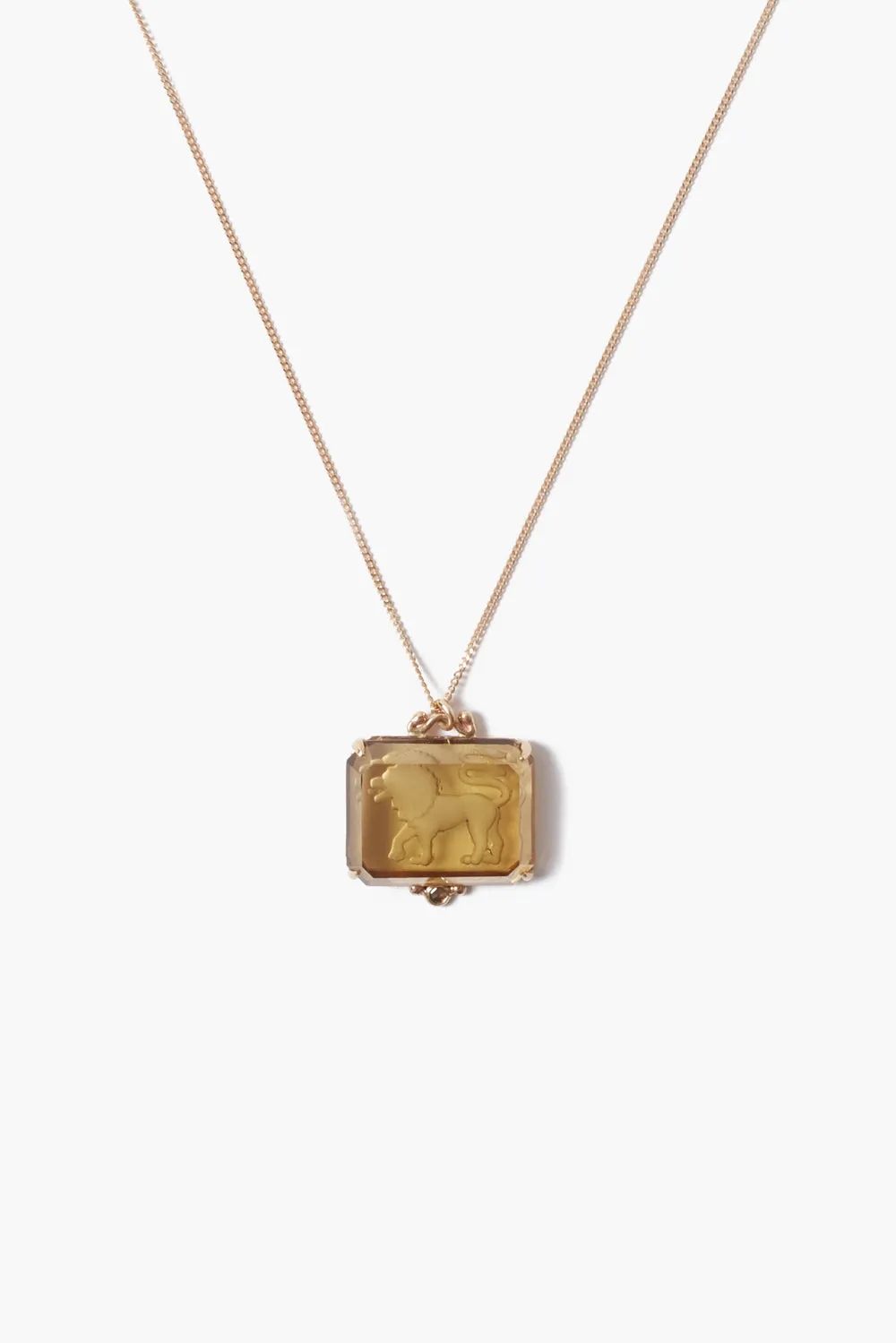 14k Leo Zodiac Necklace