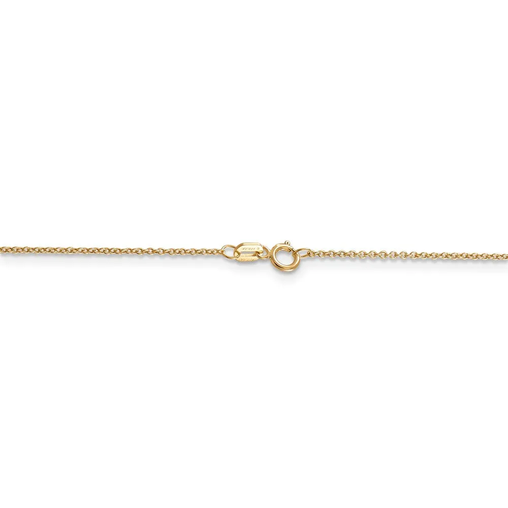 14k Yellow Gold Key to My Heart Necklace