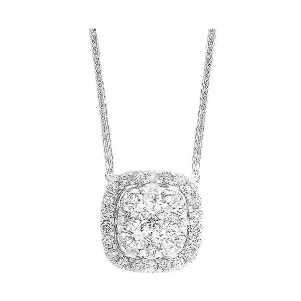 14KT WHITE GOLD DIAMOND (1/3CTW) NECKLACE