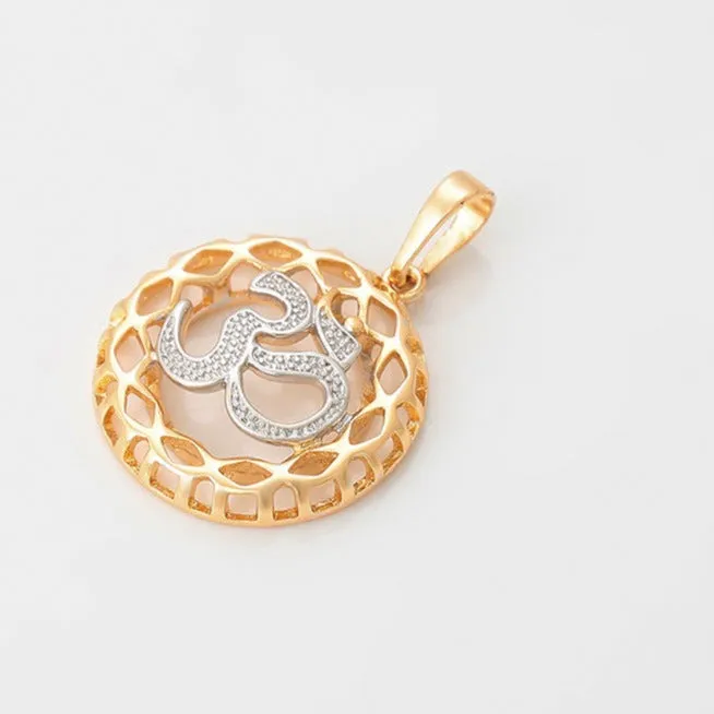 18k Gold Filled OM Necklace