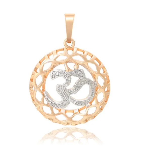 18k Gold Filled OM Necklace