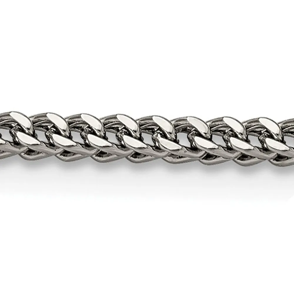 2.5mm Stainless Steel Franco Chain Necklace