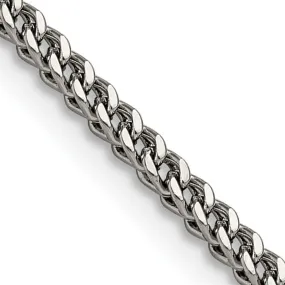 2.5mm Stainless Steel Franco Chain Necklace