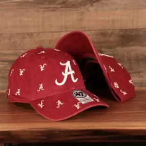 47 BRAND | ALABAMA CRIMSON TIDE | CONFETTI MULTI PATCH | DAD HAT | RED | OSFM