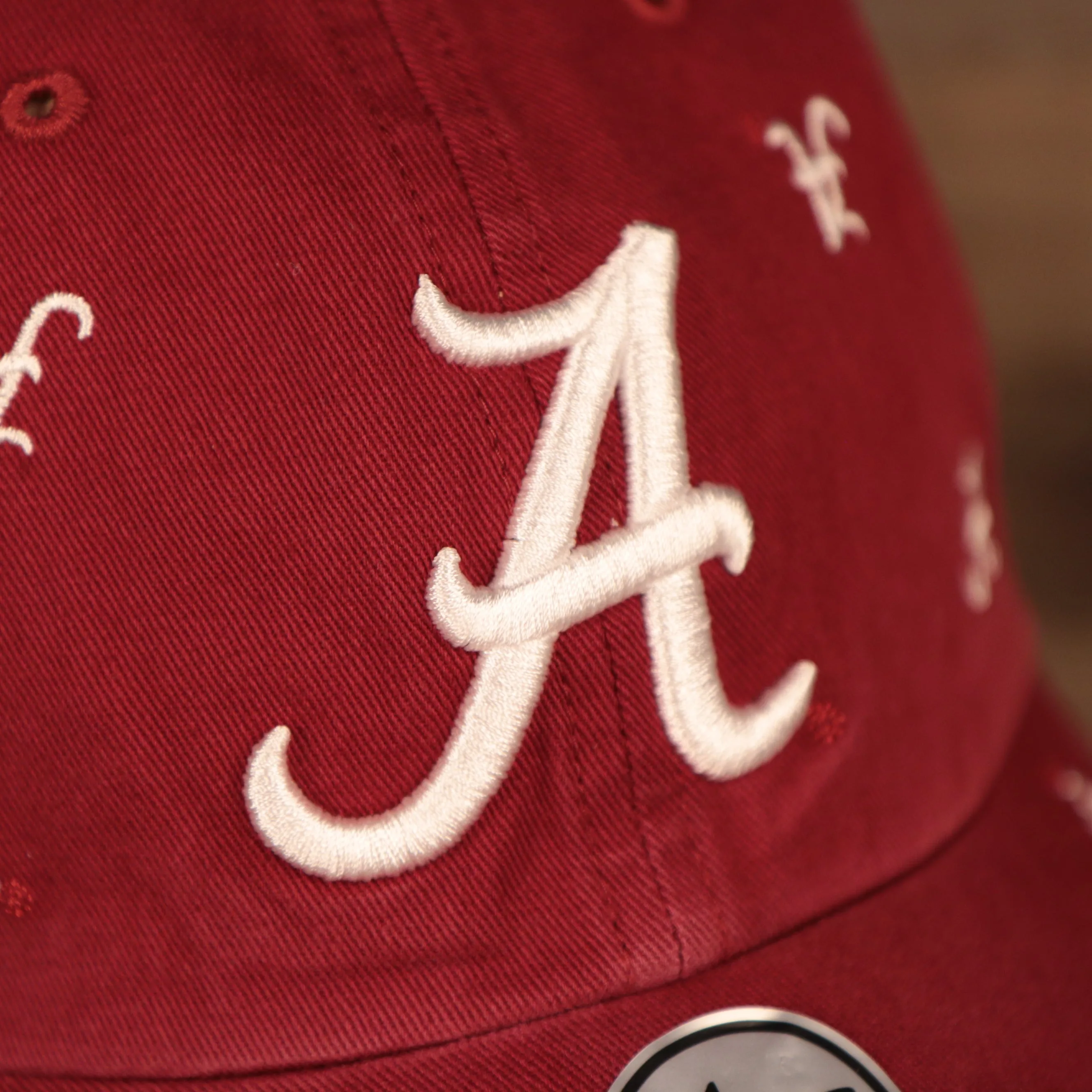 47 BRAND | ALABAMA CRIMSON TIDE | CONFETTI MULTI PATCH | DAD HAT | RED | OSFM