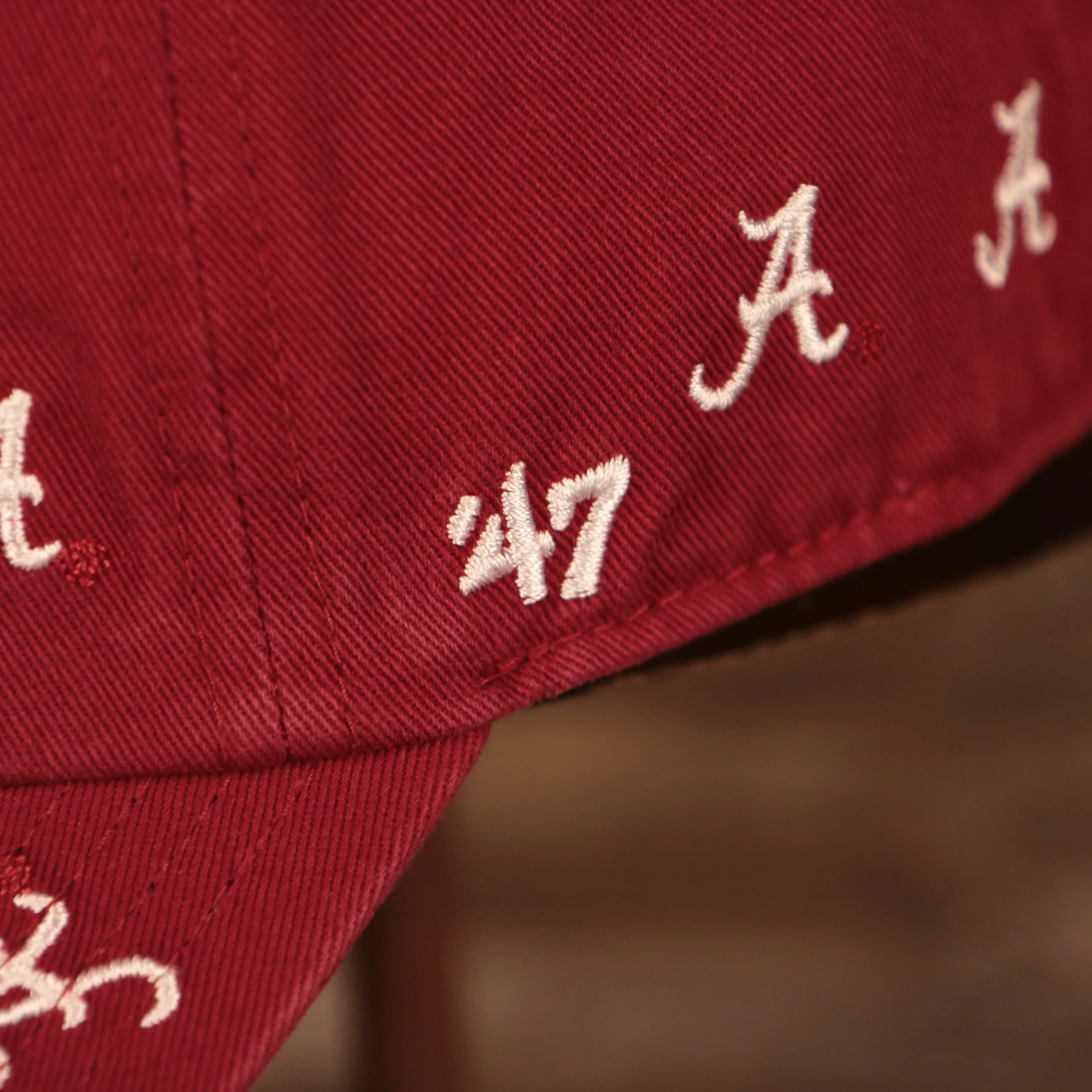 47 BRAND | ALABAMA CRIMSON TIDE | CONFETTI MULTI PATCH | DAD HAT | RED | OSFM