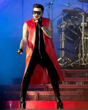 Adam Lambert Concert 2019 Red Coat