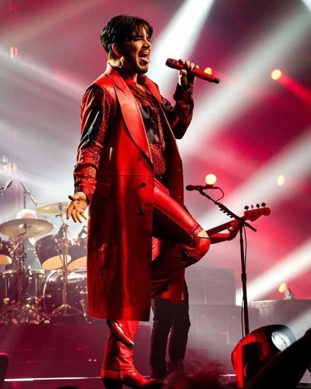 Adam Lambert Concert 2019 Red Coat