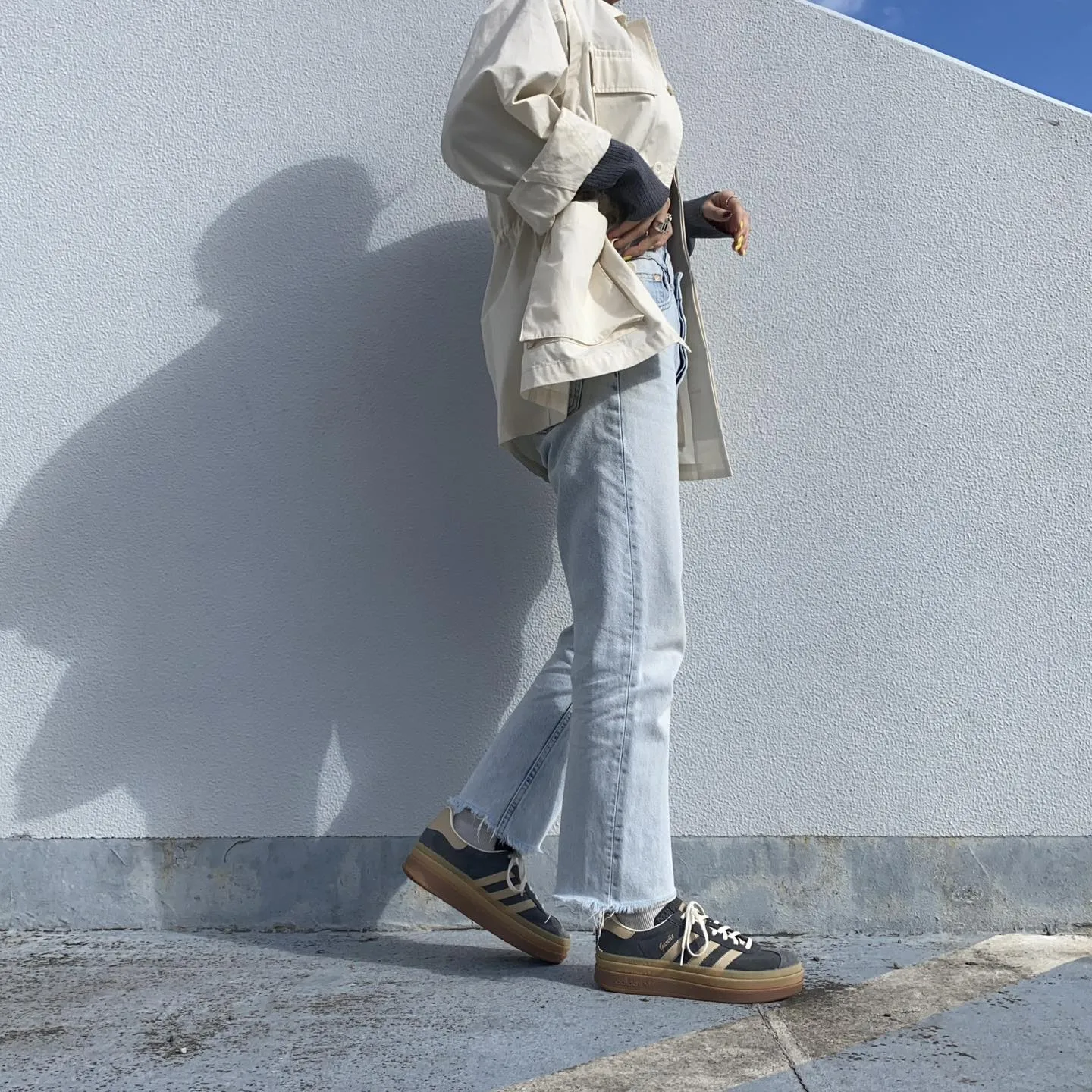 adidas Gazelle Bold Grey Magic Beige Gum (W)