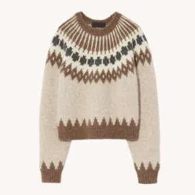 Alena Sweater - Oatmeal Fairisle