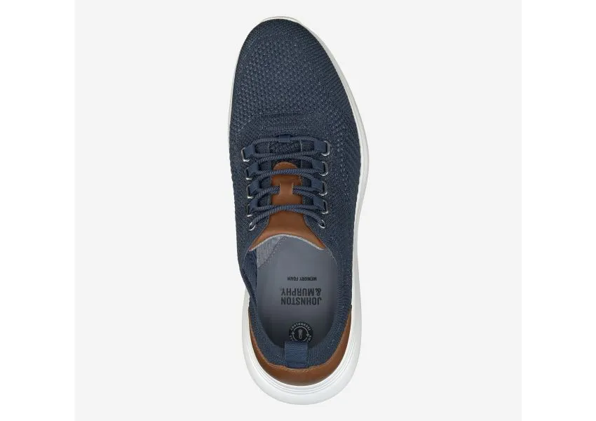 Amherst Navy Knit Lace-Up Sneaker