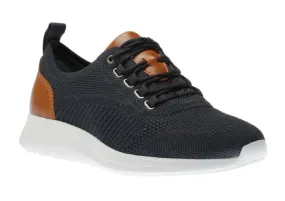 Amherst Navy Knit Lace-Up Sneaker