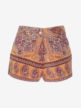 Antik batik - Short in voile di cotone stampata modello Tajar