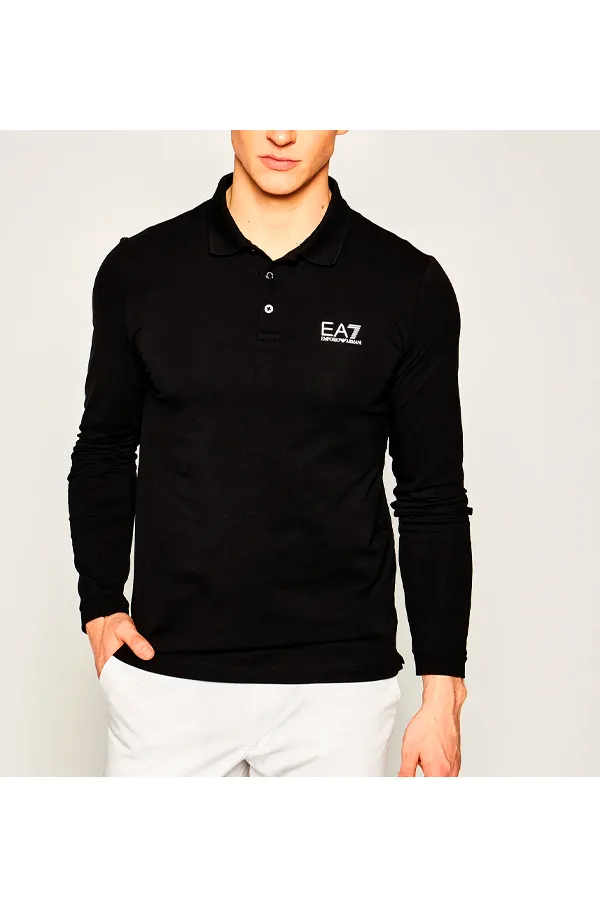 Armani EA7 Core L/S Polo Black