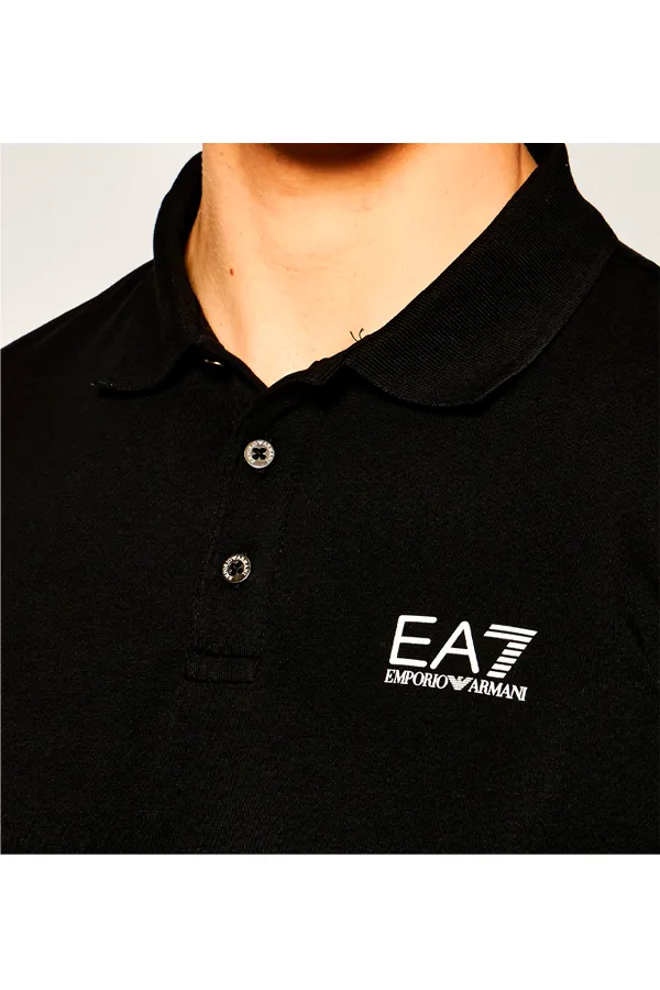 Armani EA7 Core L/S Polo Black