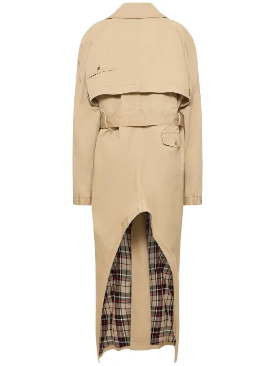 Balenciaga   Deconstructed maxi cotton trench coat 