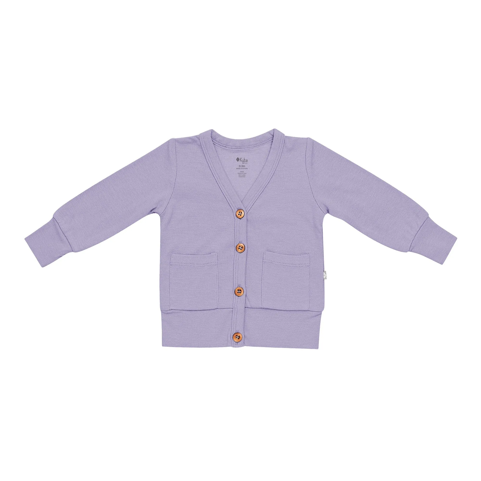 Bamboo Jersey Cardigan in Taro