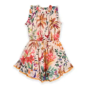 Beige Rosa Flip Floral Dress