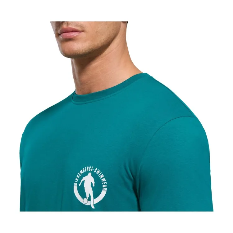 Bikkembergs PUPINO  T-Shirt Maniche Corte In Cotone Verde