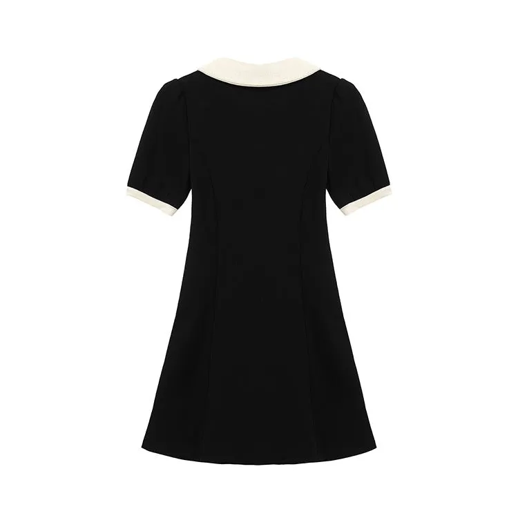 Black Polo Ribbon Dress