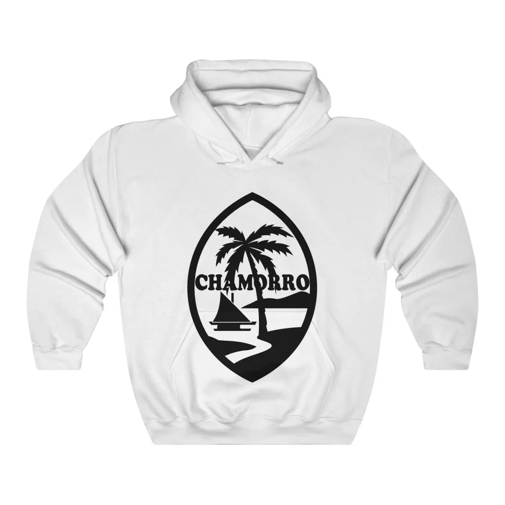 Chamorro Palm black Unisex Heavy Blend Hooded Sweatshirt