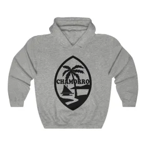 Chamorro Palm black Unisex Heavy Blend Hooded Sweatshirt