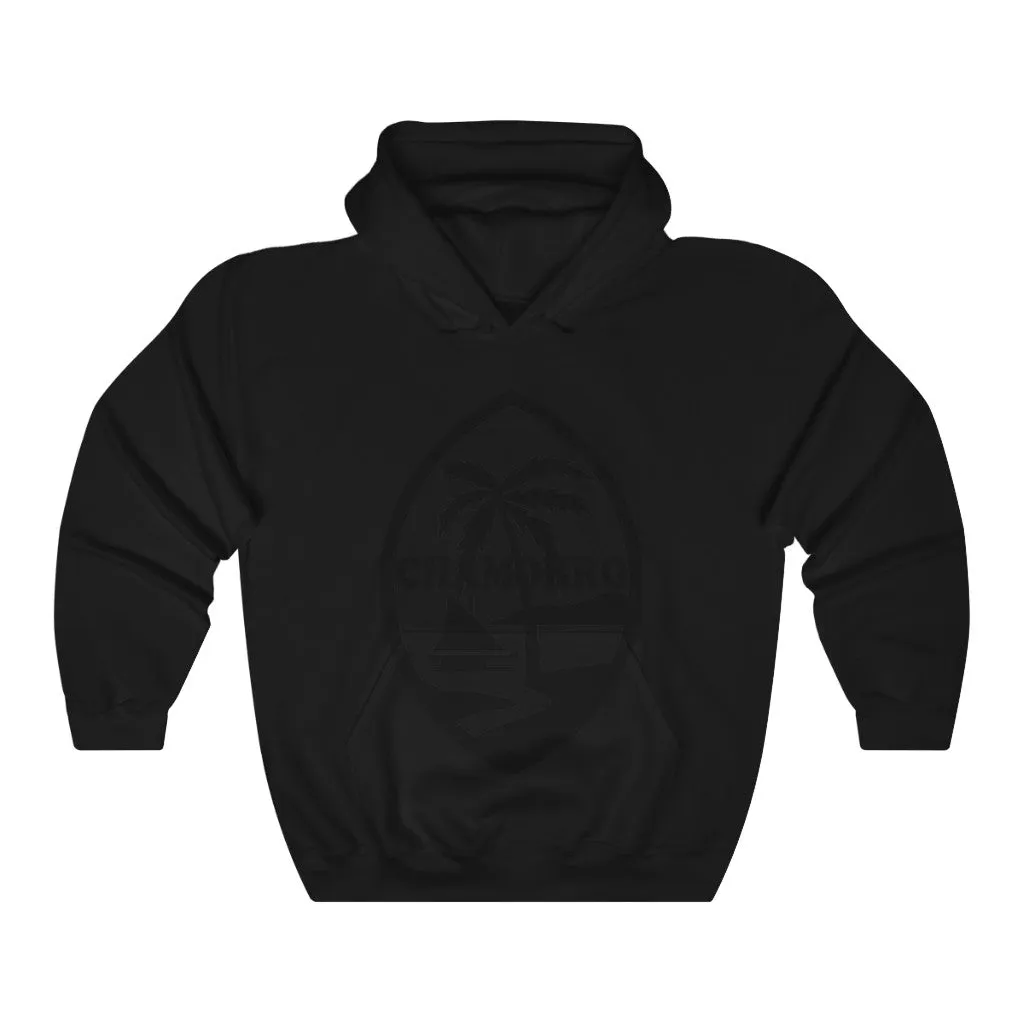 Chamorro Palm black Unisex Heavy Blend Hooded Sweatshirt