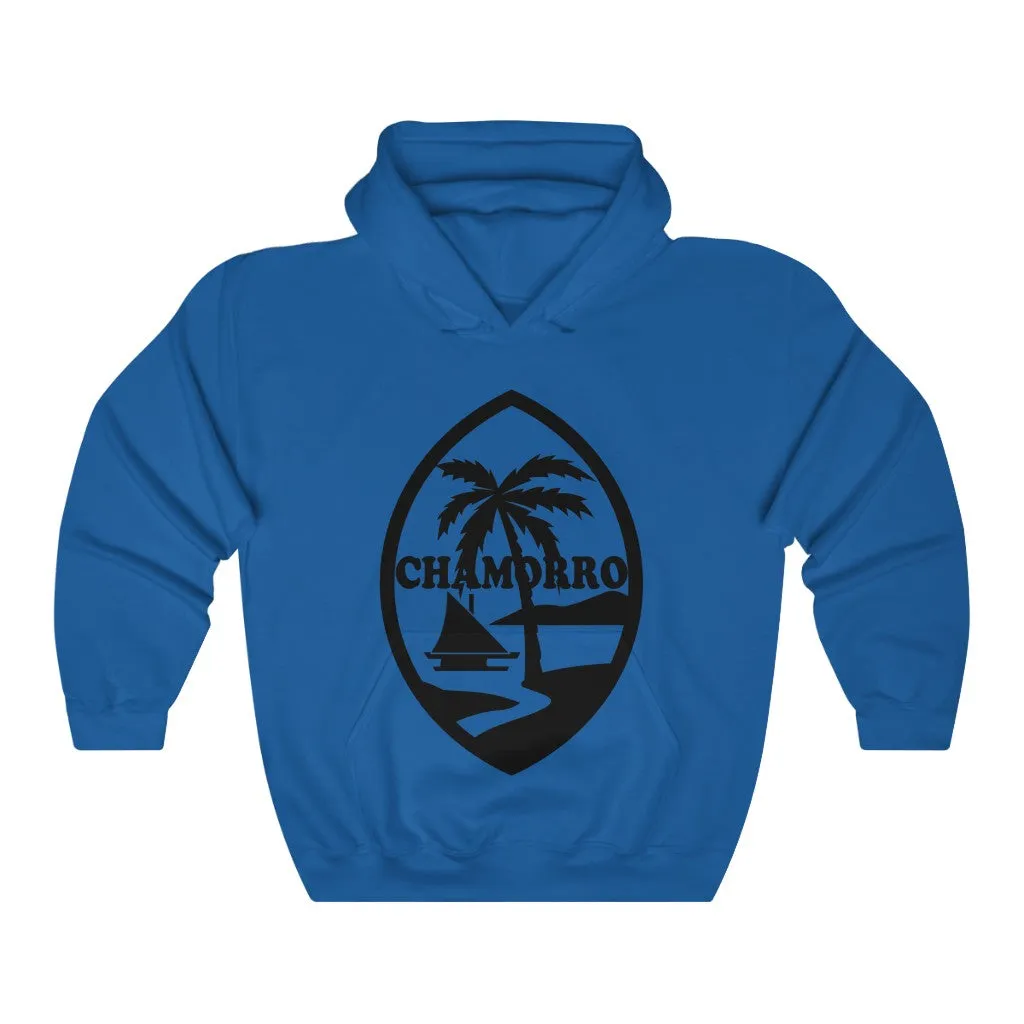 Chamorro Palm black Unisex Heavy Blend Hooded Sweatshirt