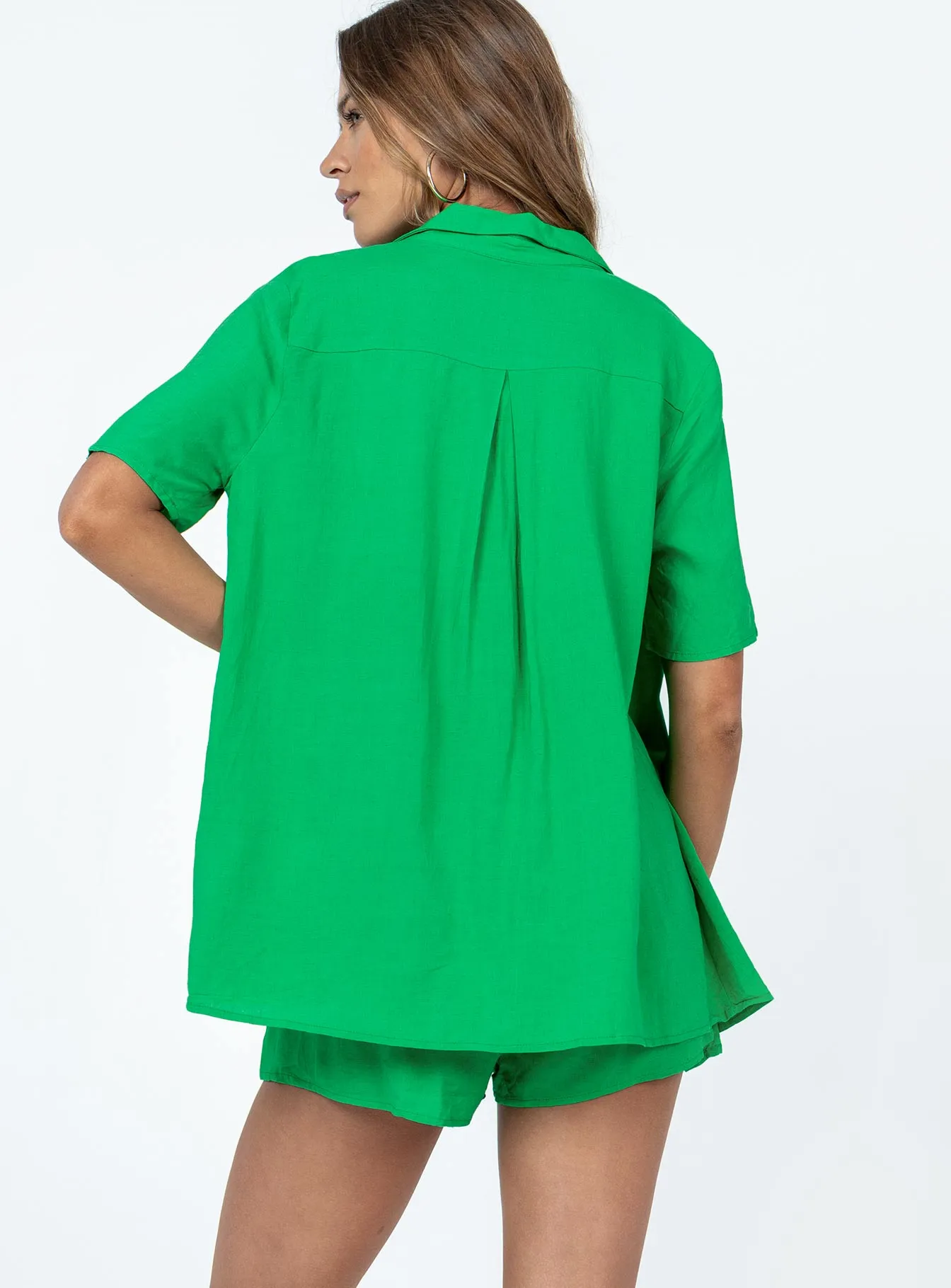 Chloe Short Sleeve Set Green