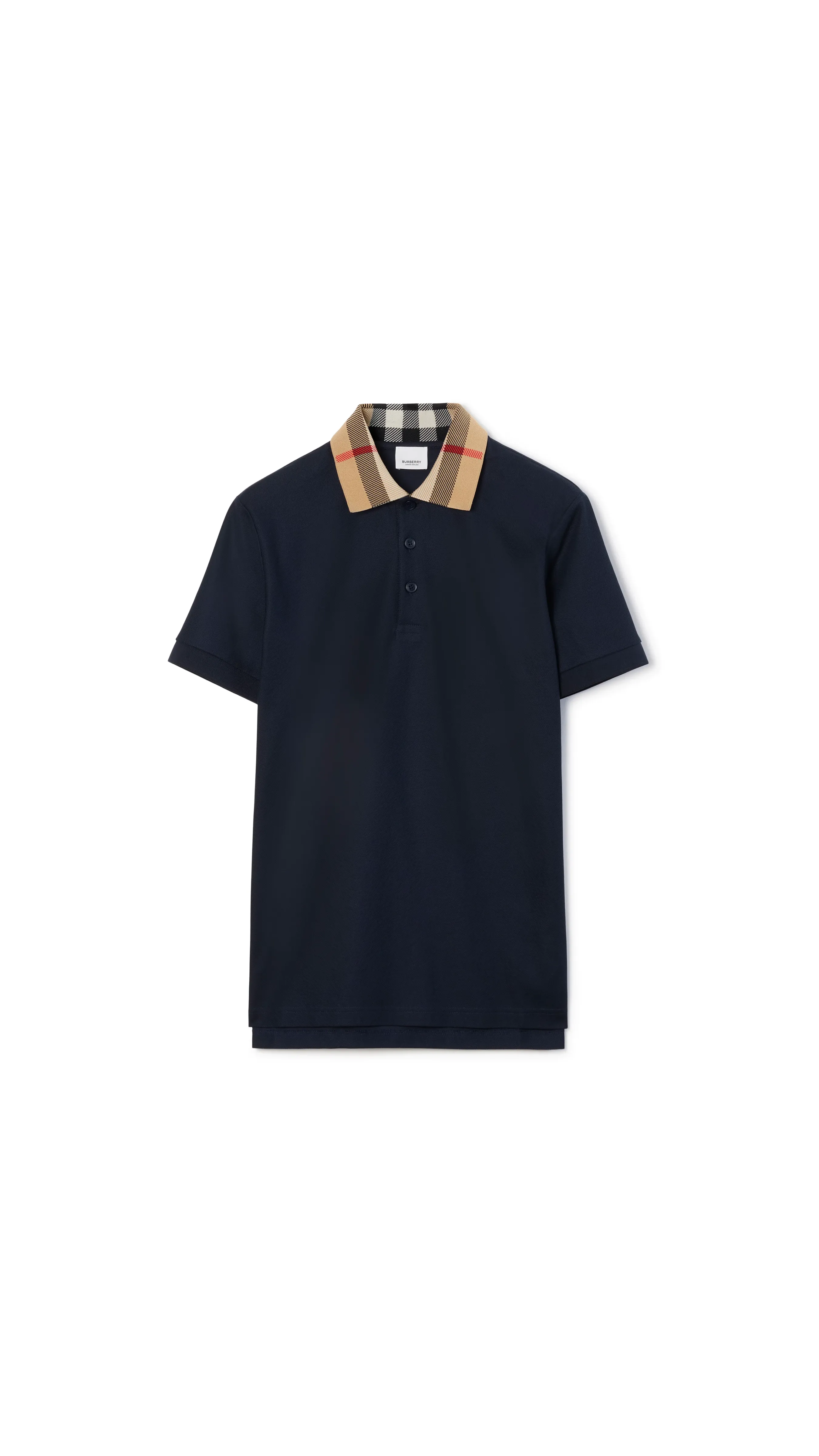 Cotton Polo Shirt - Smoked Navy