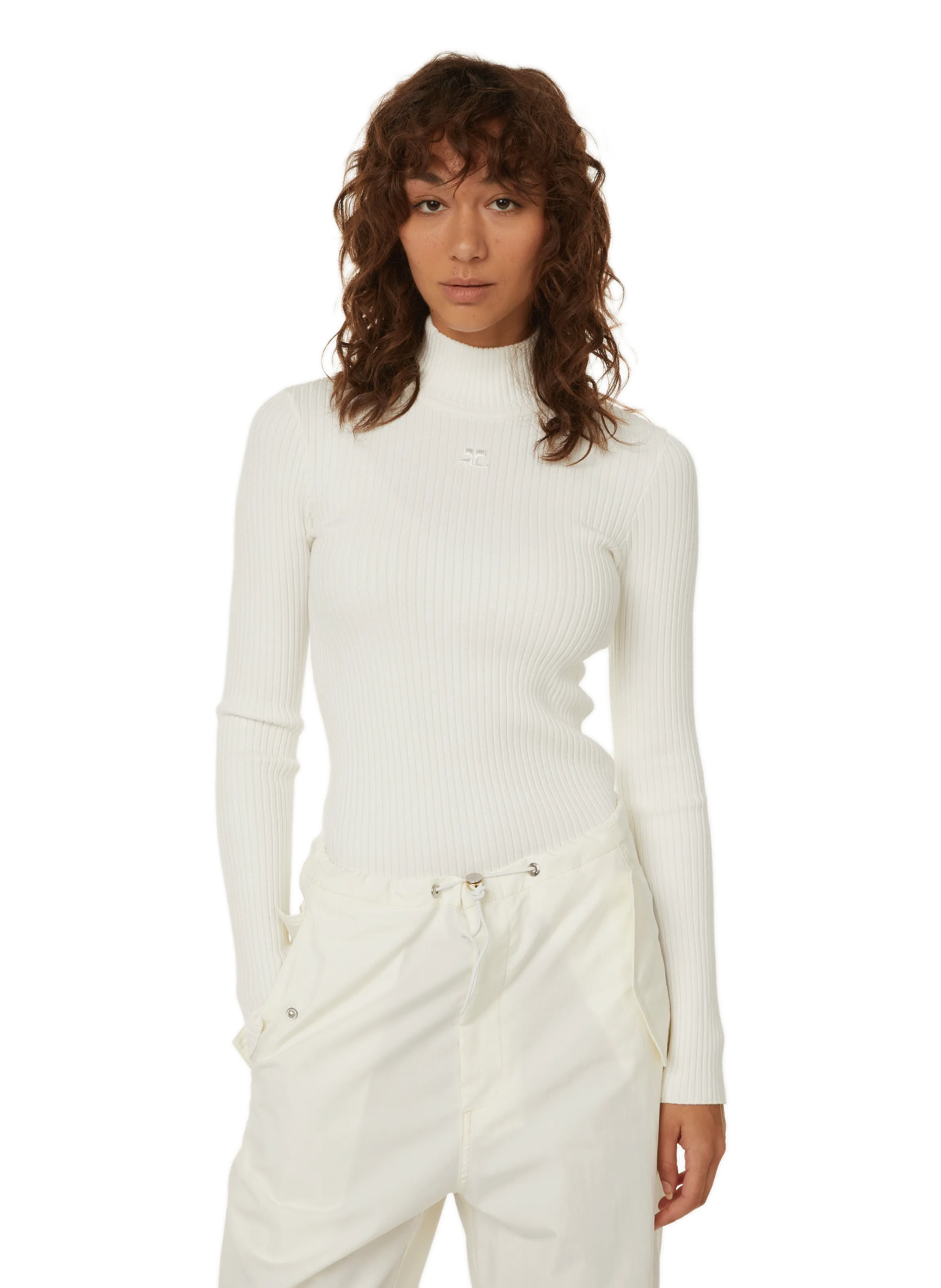 COURRÈGES  Reedition knit jumper - White