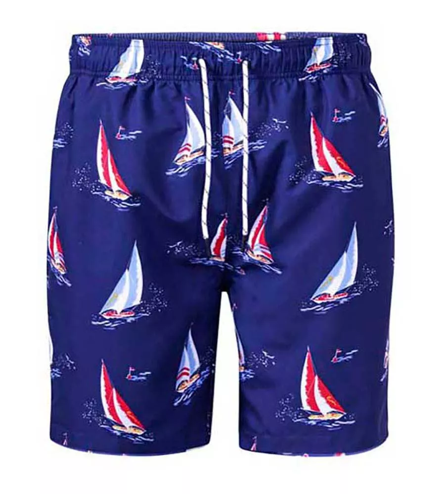 D555 Mens Yacht Printed Swim Shorts (APOLLO)