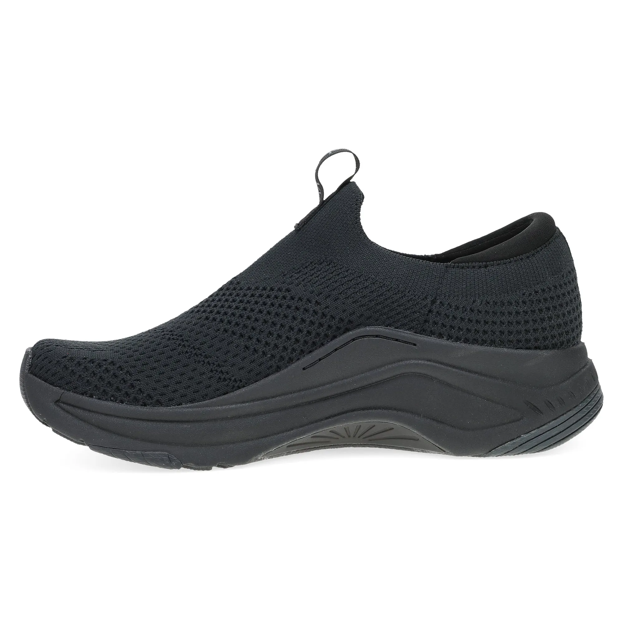 Dansko Pep: Black Knit Sneaker 