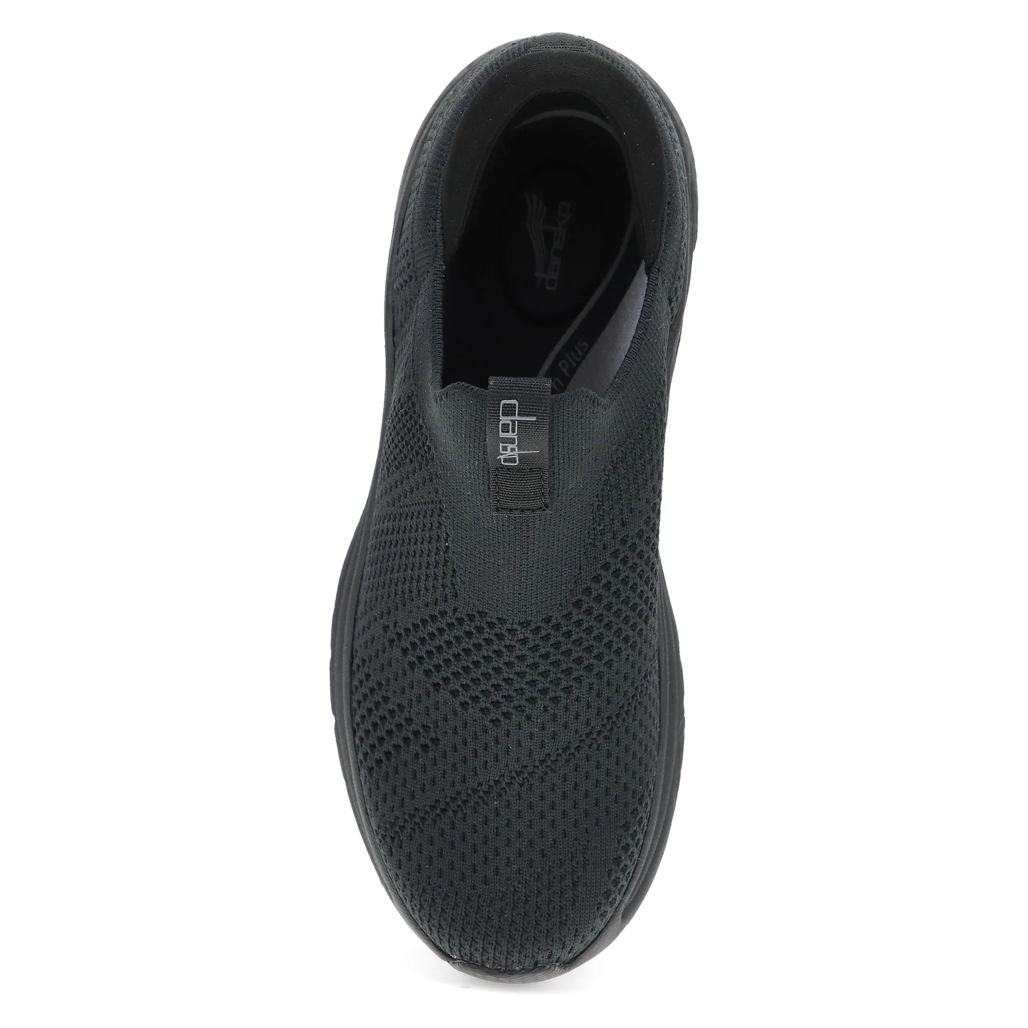 Dansko Pep: Black Knit Sneaker 