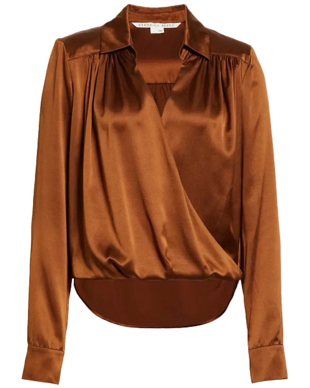 Dark Ochre Rozik Collared Blouse