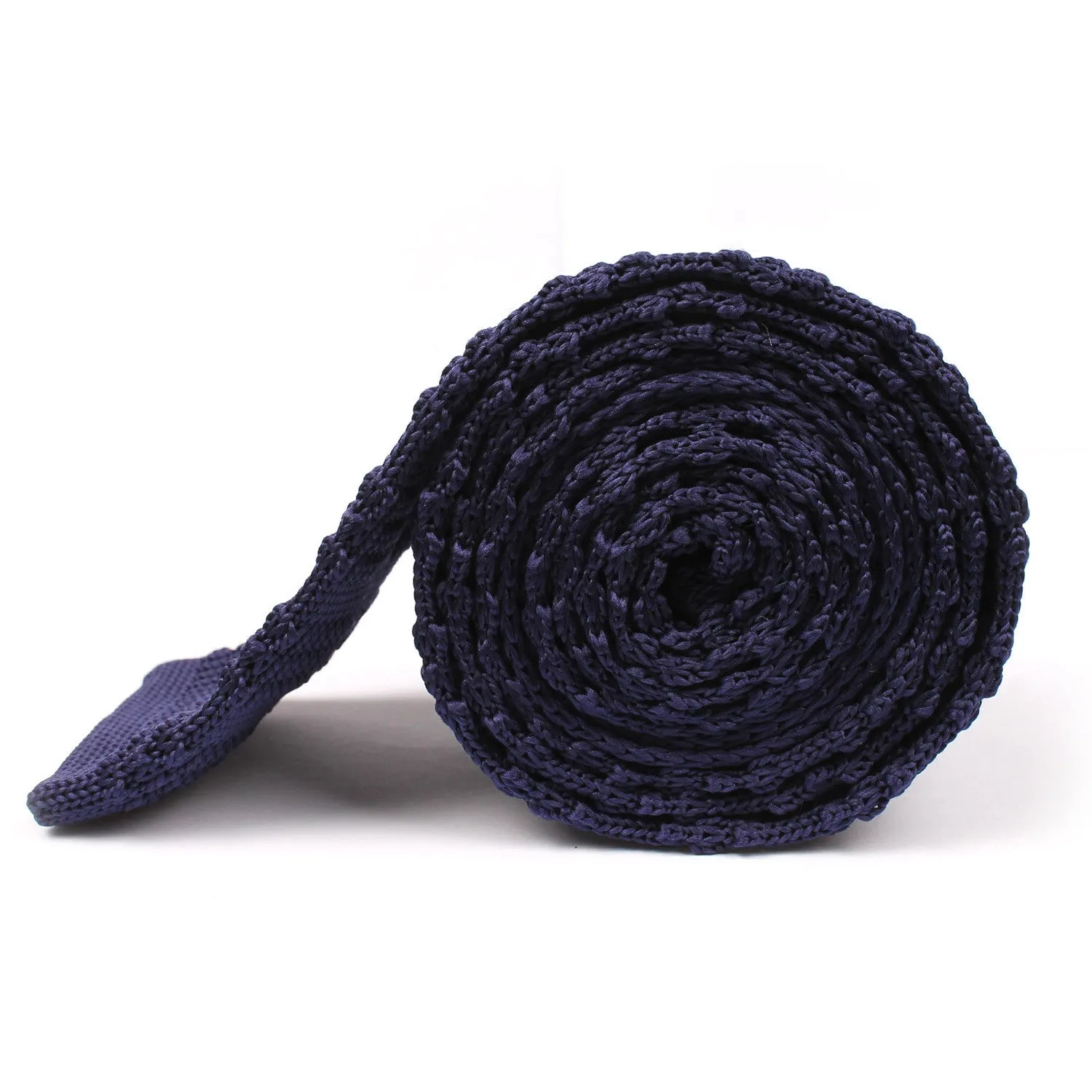 Dark Purple Knitted Tie