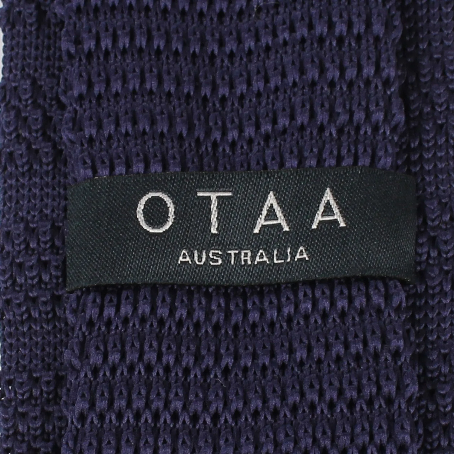 Dark Purple Knitted Tie