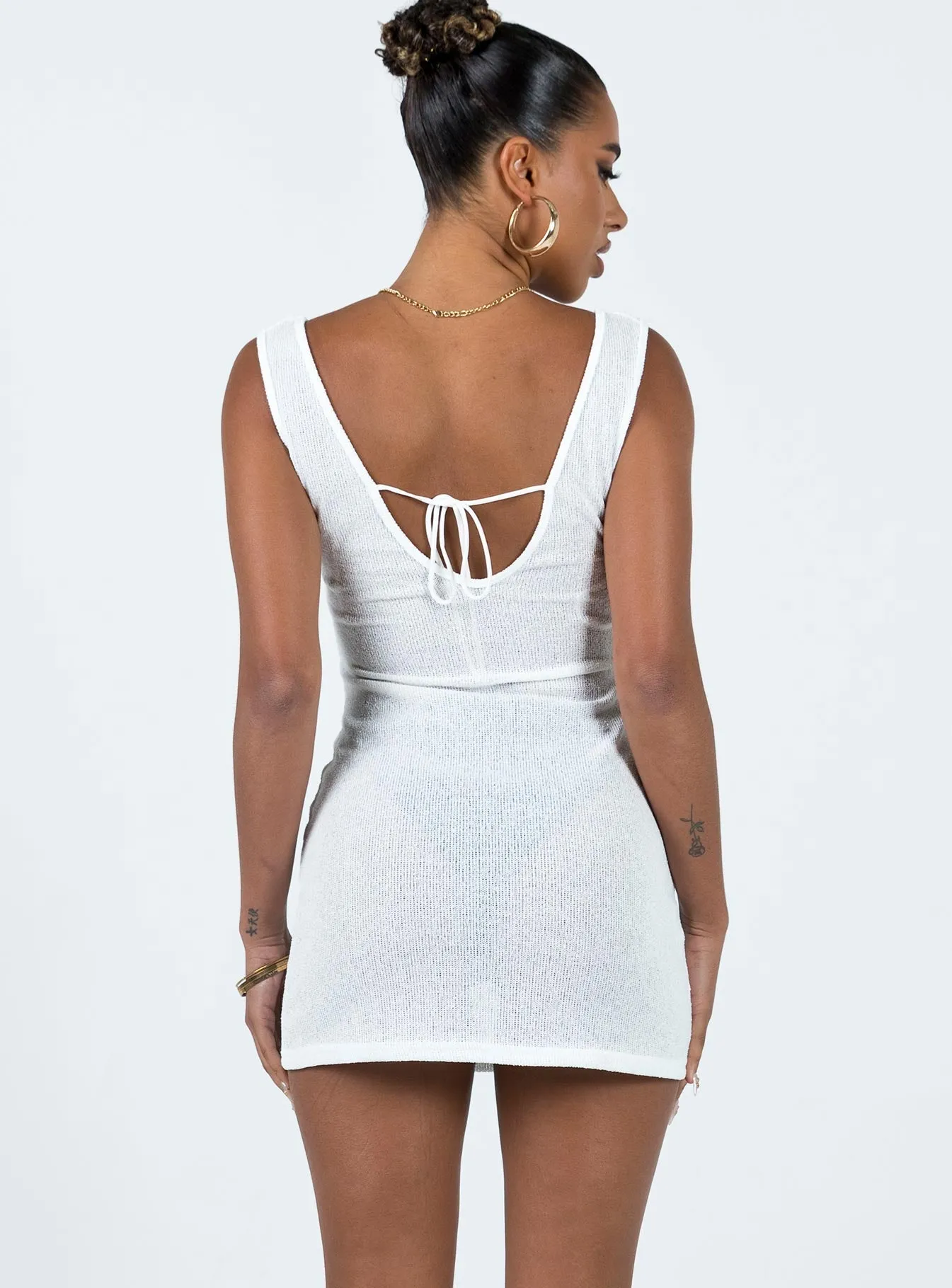 Eberose Reversible Mini Dress White