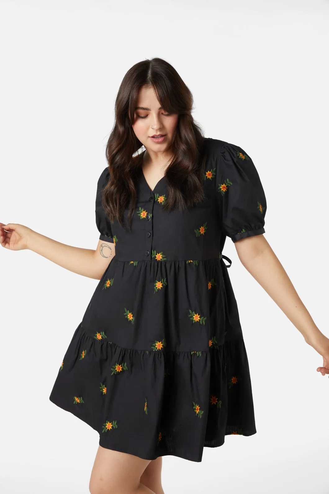 Fleur Embroidered Dress