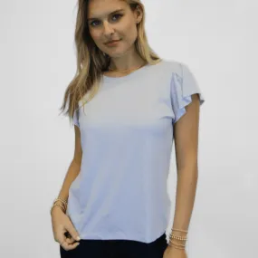 Flutter Tee – Short Sleeve in Arctic Blue