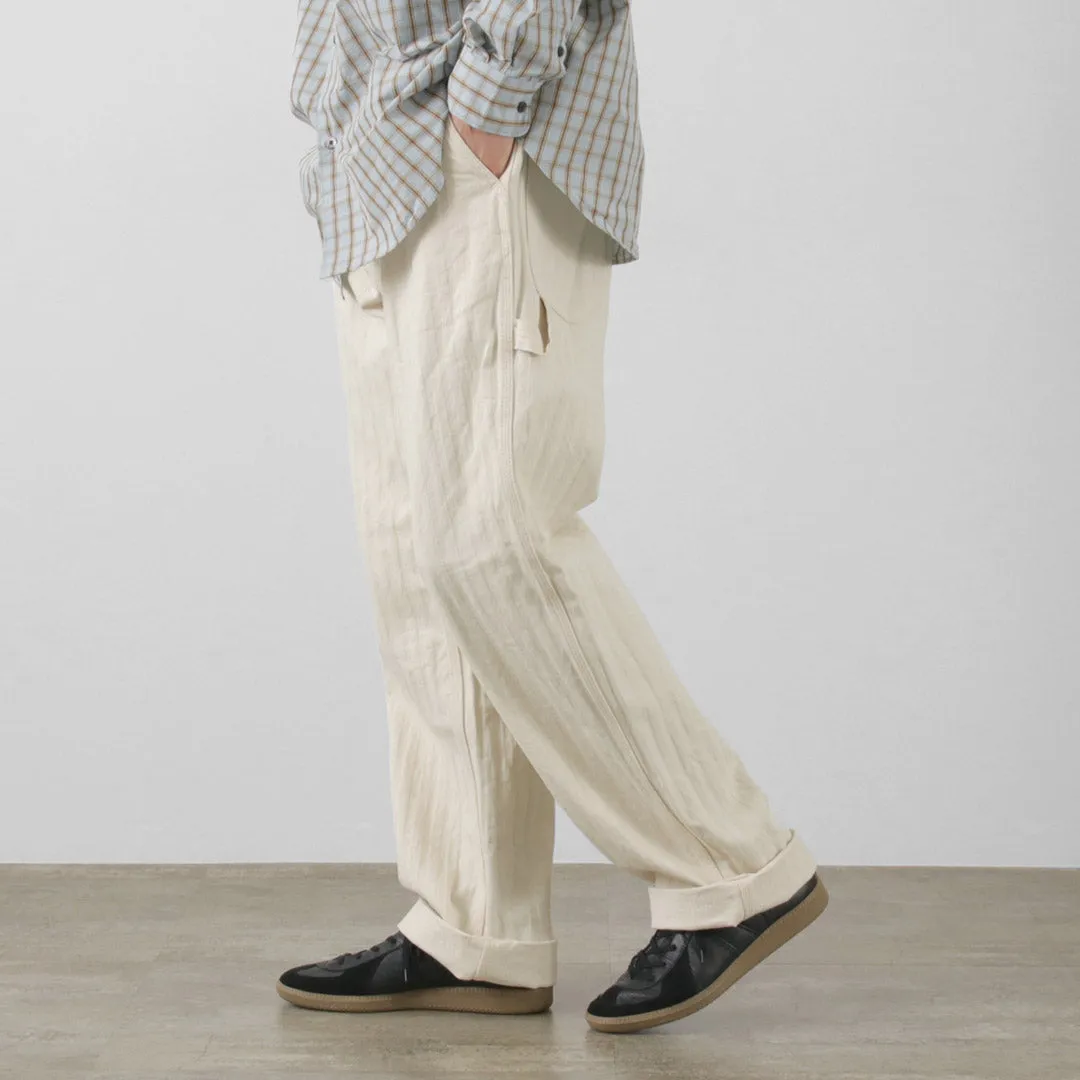 FOB FACTORY（FOBファクトリー） F0485 HBT ペインターパンツ / メンズ ヘリンボーン ワーク ワイド 日本製 PAINTER PANTS