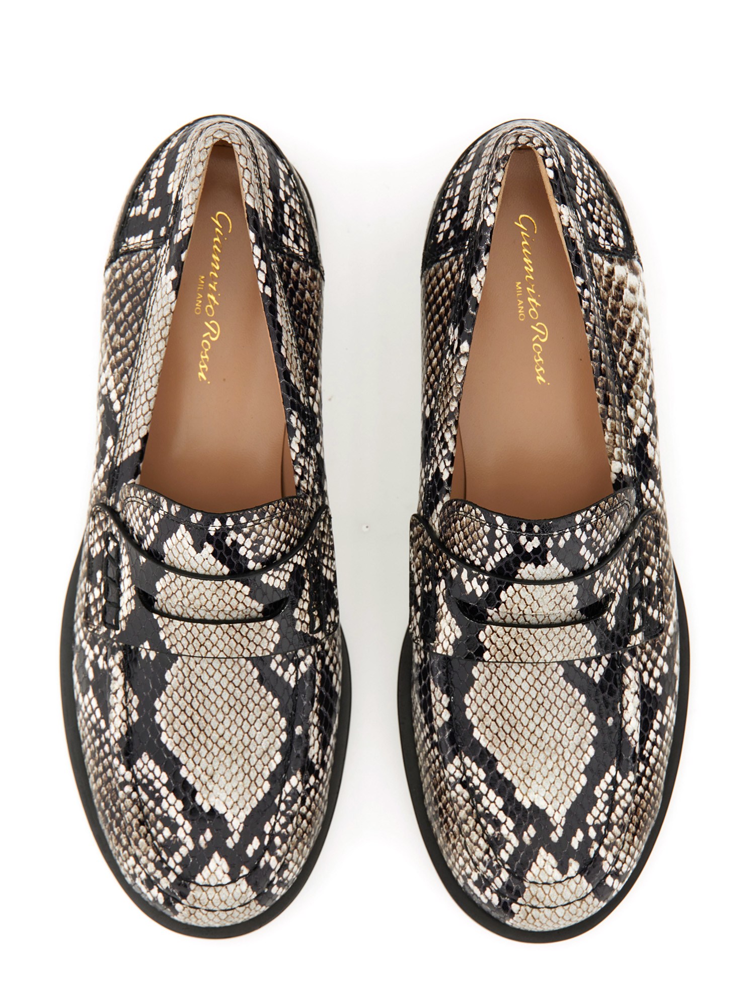 GIANVITO ROSSI    BORNEO LEATHER LOAFER