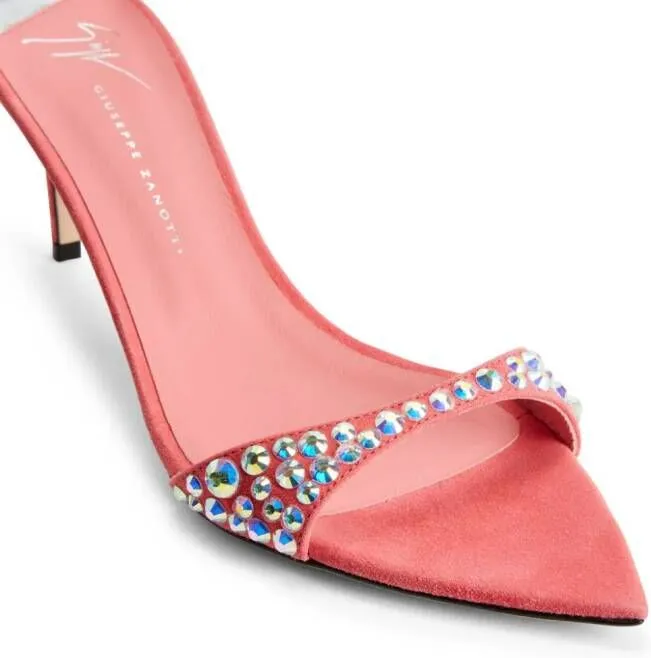 Giuseppe Zanotti Intriigo Queen rhinestone-embellished sandals Pink