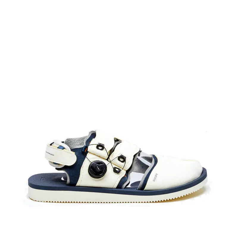 Haku-Ab Sandals - Ivory x Navy