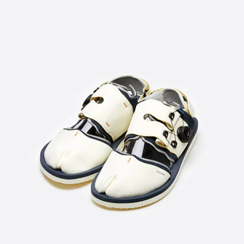 Haku-Ab Sandals - Ivory x Navy