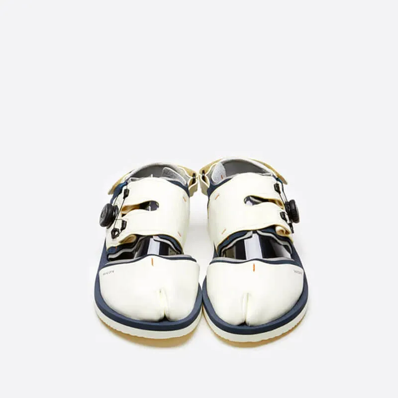 Haku-Ab Sandals - Ivory x Navy