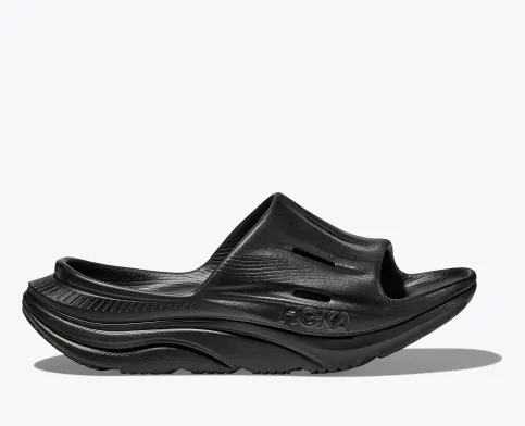 Hoka Unisex ORA Recovery Slide 3 Sandals-Black