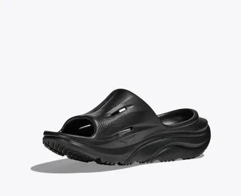 Hoka Unisex ORA Recovery Slide 3 Sandals-Black