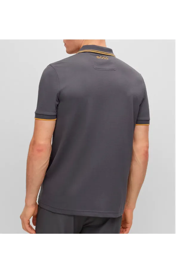 Hugo Boss Paddy Pro Contrast Polo Dark Grey