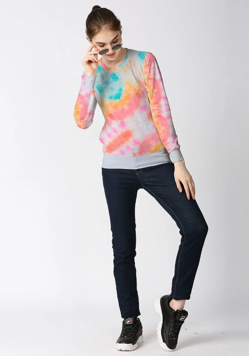 Ice Tie Dye Women Sweatshirt